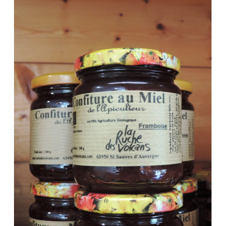 Confitures maison au miel d'Auvergne
