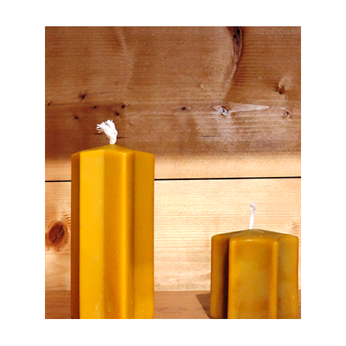 bougie étoile pure cire d'abeille