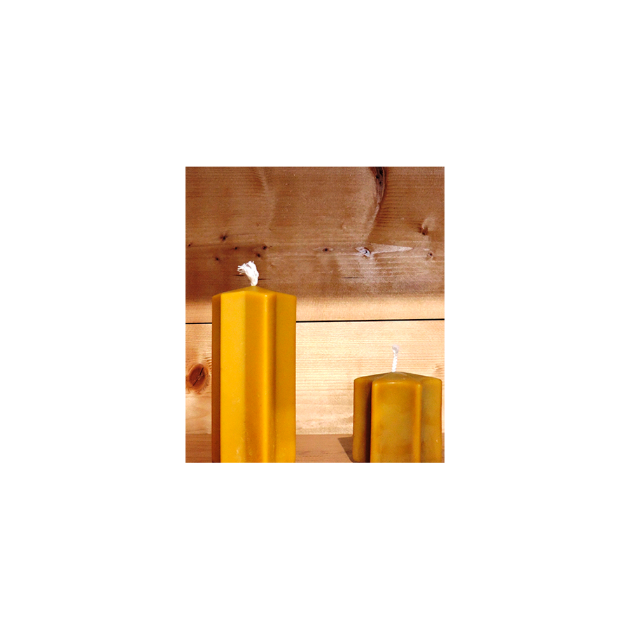 bougie étoile pure cire d'abeille