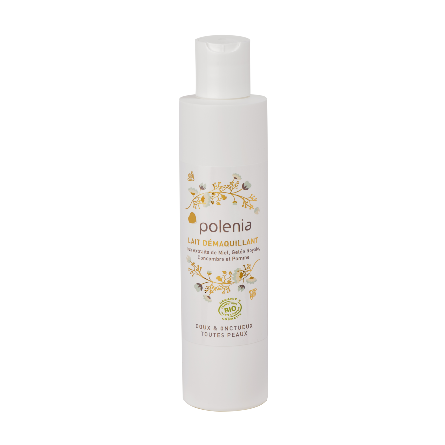 lait démaquillant bio polenia