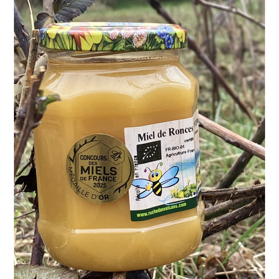 Miel de ronces ( mûres ) médaille d or concours national des miels de France