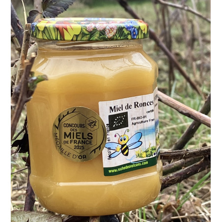 Miel de ronces ( mûres ) médaille d or concours national des miels de France